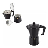 Cafetera Moka 9 Tazas Negra Ambiente Gourmet