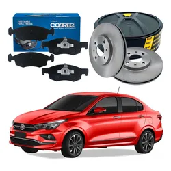  Kit Disco Pastilha Dianteiro Cronos 1.3 2018 A 2021