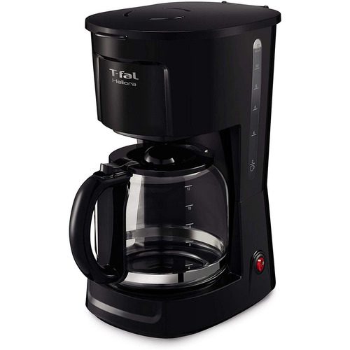 Cafetera Goteo 12 Tazas 1.8 Lts C/filtro Cm1408mx T-fal Color Negro