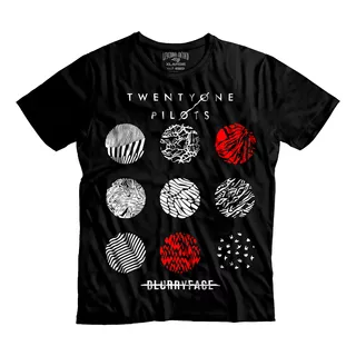 Playera Twenty One Blurryface Con Beany Rojo 