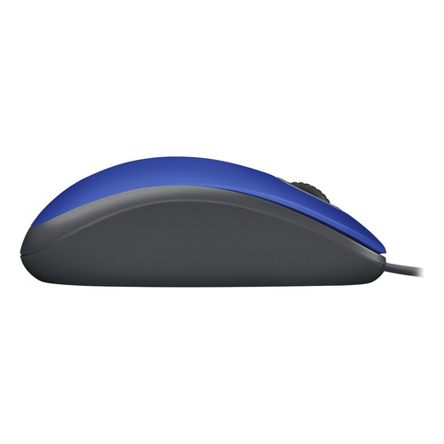 Mouse Logitech Alambrico Optico Usb Azul M110 Silencioso