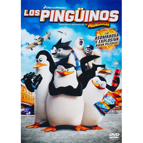 Los Pinguinos De Madagascar Dreamworks Pelicula Dvd
