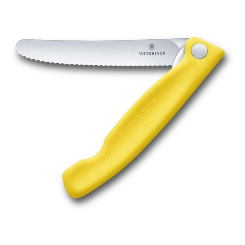 Victorinox Cuchillo Para Verdura Plegable Swiss Classic Color Amarillo