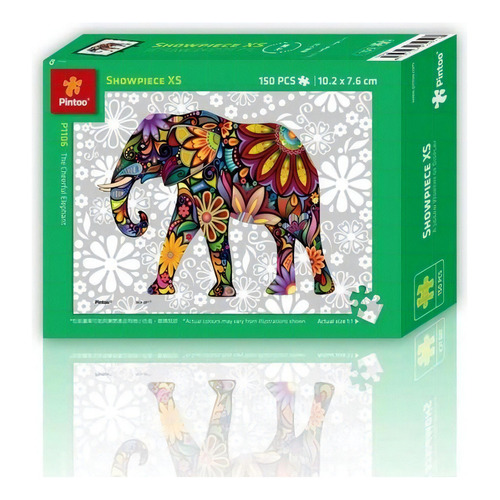 Rompecabezas Pintoo Elefante De Mil Colores 150 Piezas 14+