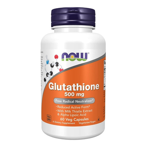 Now Foods Glutatión 500 Mg 60 Cápsulas Vegetales Sfn