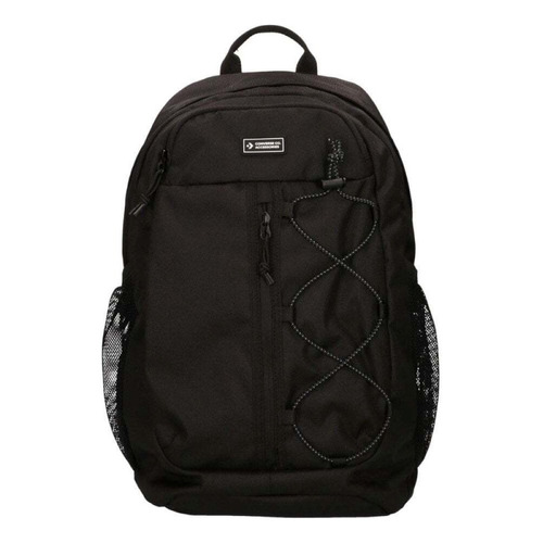 Mochila Converse Transition Backpack Color Negro Diseño de la tela Liso