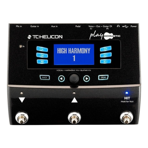 Pedal de efecto TC Helicon Play Acoustic  negro