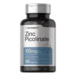 Horbaach - Zinc Picolinate 100 Mg X 180 Caps Sabor Neutro