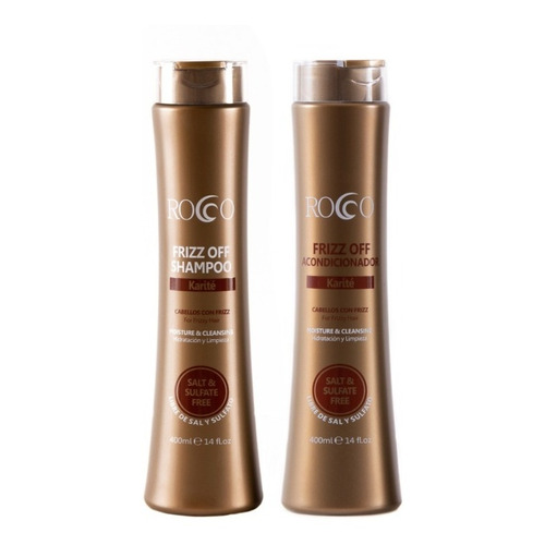 Shampoo + Acondicionador Rocco Anti Frizz 400ml