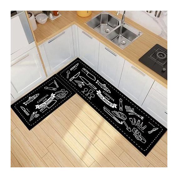 Set De Alfombras Para Cocina 2 Piezas 40x60 40x120