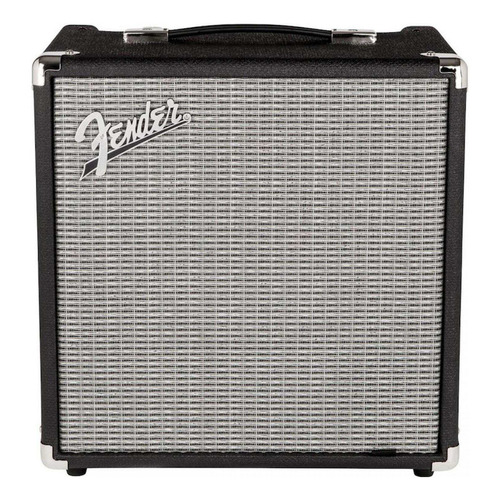 Amplificador Fender Rumble Series 100 Transistor para bajo de 100W color negro/plata 120V