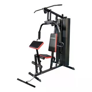 Multigym Con Banco Scott Ranbak 606 68 Kg Reforzado Estructura Negro Tapizado Negro