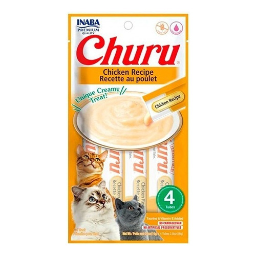 Premio Para Gato Snack Churu Sabor Pollo (56gr