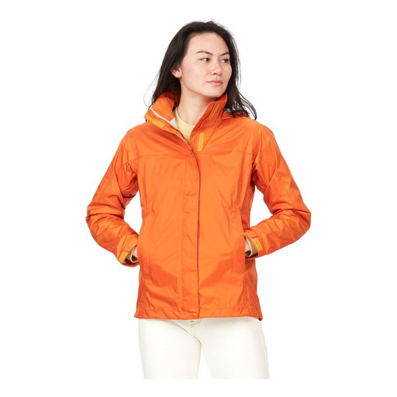 Chaqueta Mujer Marmot Impermeable Precip Eco Naranjo