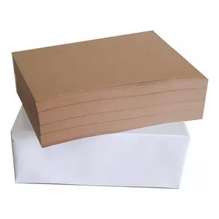 100 Folhas Papel Kraft  180g A4