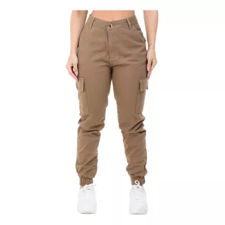 Calça Jeans Feminina Jogger Com Bolso Lateral Promoção 