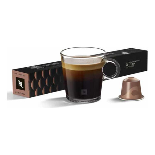 Caja X10 Capsulas Nespresso Nocciole Avellana Cafe Barista