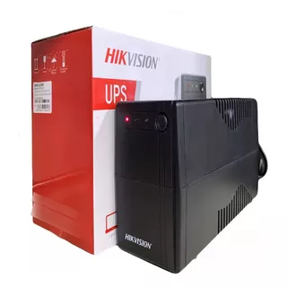 Ups Regulador De Voltaje Hikvision 600va 6 Tomas Backup 