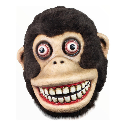 Máscara Jolly Chimp El Mono De Los Platillos Monkey Shines Color Caf