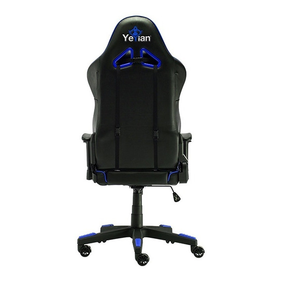 Silla Gamer Yeyian Cadira 1150 Ysgc1150a Reclinable Color Negro/Azul Material del tapizado Cuero sintético