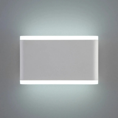 Bidireccional Aluminio Led 6w Orthog I Blanco Moderno Chato  Blanco