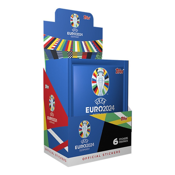 Estampas Euro 2024 Eurocopa Topps 50 Sobres Fútbol Sticker