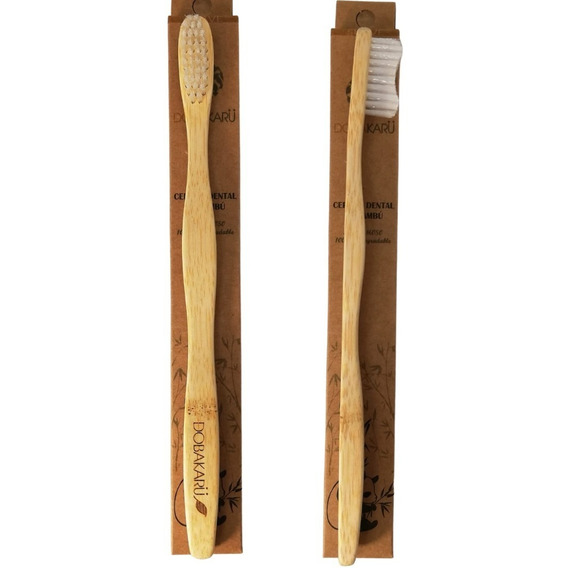 Cepillo Dental De Bambú Cerdas Suaves Origen Vegetal