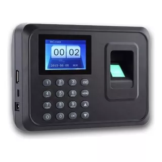 Reloj De Personal Huella Biometrico Por Pendrive Color Negro