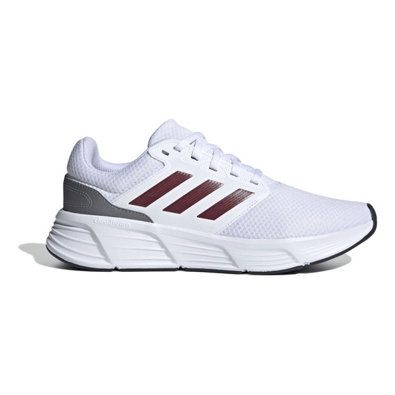 Tenis adidas Galaxy 6m Correr Hombre Color Ftwr White Shadow Red Iron Met. Diseño De La Tela Liso Talla 28.5