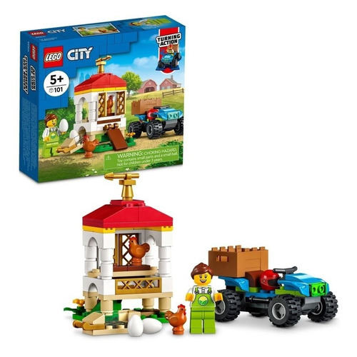 Kit De Construcción Lego City Gallinero 60344 101 Piezas