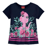 Blusa Bebê Feminino Em Malha Manga Curta Dinossauro Kyly 