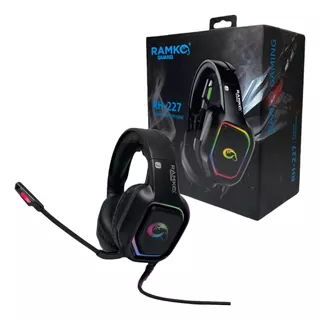 Audífonos Gamer Premium Rh227 Ramko Con Luces Y Micrófono 