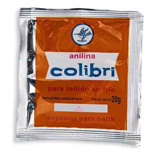 Colibri Anilina Para Teñido En Frio X 20 G Los Colores Color Azul Marino