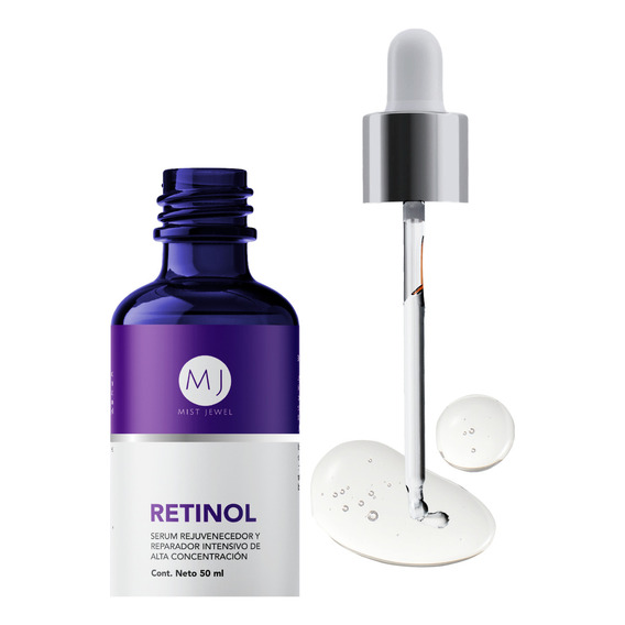 Serum Retinol Vitamina E, D, A, B Y Acido Hialuronico Mist Jewel noche para todo tipo de piel de 50mL 20+ años