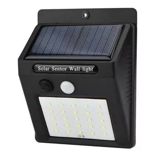 Lámpara Led Solar Reflectora Con Sensor De Movimiento