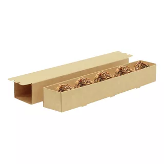 Caja Para Chocolates, Galletas, Trufas 25 Piezas Kraft