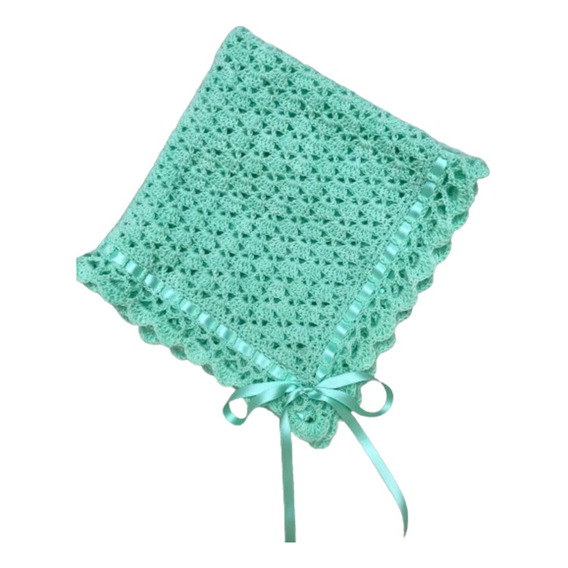 Mantilla Tejida Al Crochet Para Bebé 