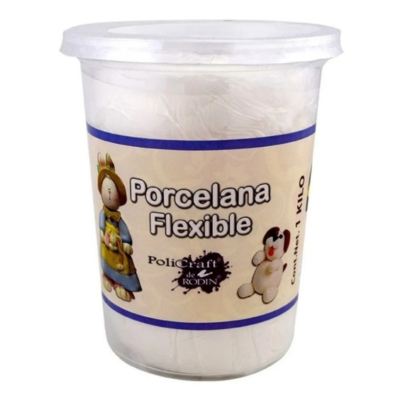 Porcelana Flexible Pasta Francesa Moldeable Manualidades 1kg