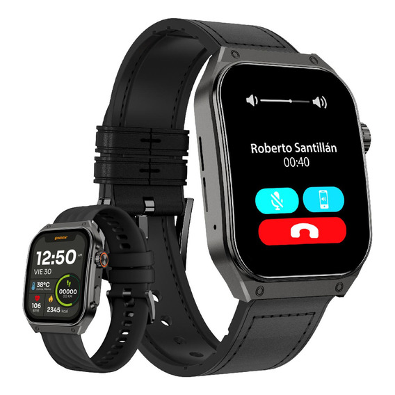 Smartwatch Binden Era Day Line Pantalla Curva AMOLED 1.96 Llamadas Asistente de Voz Bluetooth Notificaciones Salud Deportes + 2 Correas