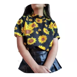 Bonitas Blusas De Girasoles De Buena Calidad