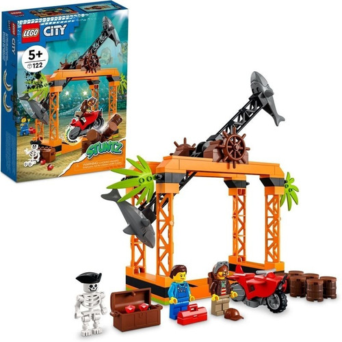 Kit Lego City Desafío Acrobático Ataque Tiburón 60342 3+ Cantidad de piezas 122