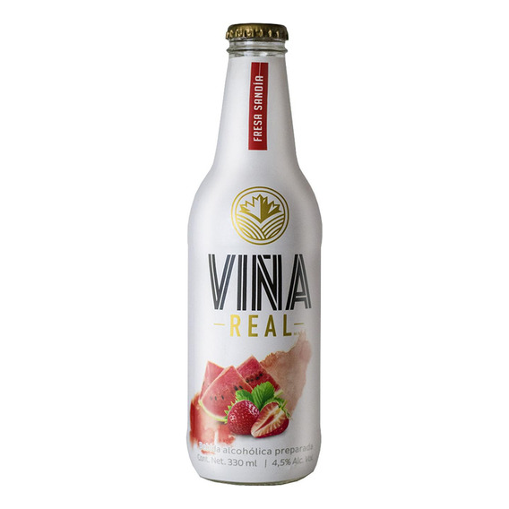 Pack De 24 Cooler Viña Real Fresa Sandía 330 Ml