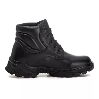 Bota Coturno Couro Cano Curto Tatico Airsoft Militar Pm