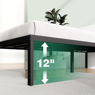 Novilla Base De Cama Individual Metalica Con Almacenamiento