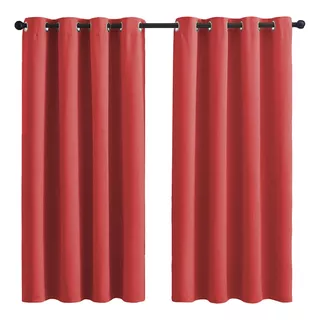 Cortina Premium Sala Quarto Janela Tecido Oxford 3,00 X 1,80 Cor Vermelho