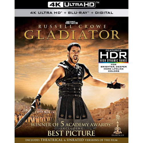 4k Ultra Hd + Blu-ray Gladiator / Gladiador