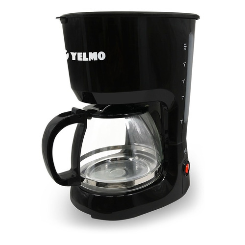 Cafetera Yelmo CA-7108 semi automática negra de filtro 220V