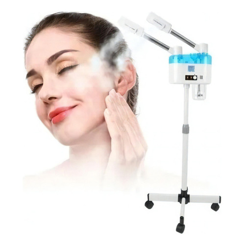 Vaporizador Ozono Facial Profesional Doble Frio Calor - Mli Color Blanco