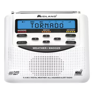 Midland Wr120 Radio Sistema Alerta Sismica Meteorologica