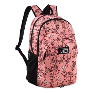 Mochila Puma Rosa Academy Backpack Diseño De La Tela Floral